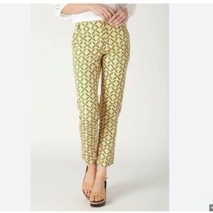 Anthropologie Charlotte by Charlotte Taylor  Katydid Poplin Crops Pants  Size 0